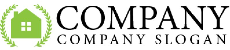 画像5: 家・月桂樹・窓・ロゴ・マークデザイン710 (5)