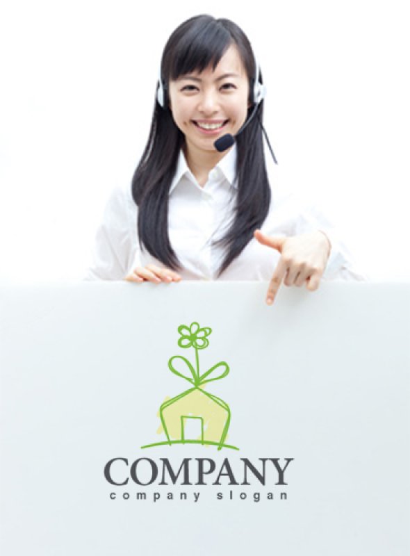 画像3: 家・花・プレゼント・ロゴ・マークデザイン714 (3)