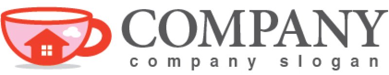 画像5: カップ・家・雲・ロゴ・マークデザイン717 (5)