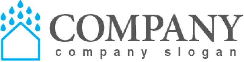 画像5: 家・水・雨・ロゴ・マークデザイン721 (5)