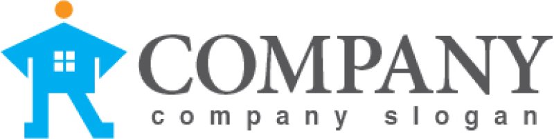 画像5: 家・人・R・食・ロゴ・マークデザイン737 (5)