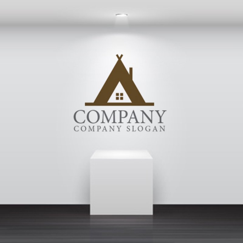 画像4: 家・テント・キャンプ・ロゴ・マークデザイン783 (4)