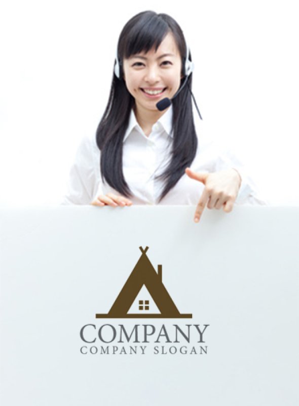 画像5: 家・テント・キャンプ・ロゴ・マークデザイン783 (5)