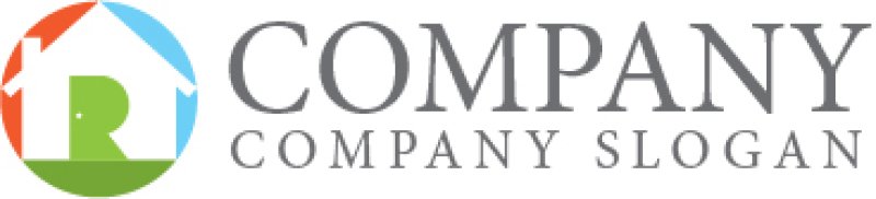 画像6: 家・R・ドア・輪・ロゴ・マークデザイン802 (6)