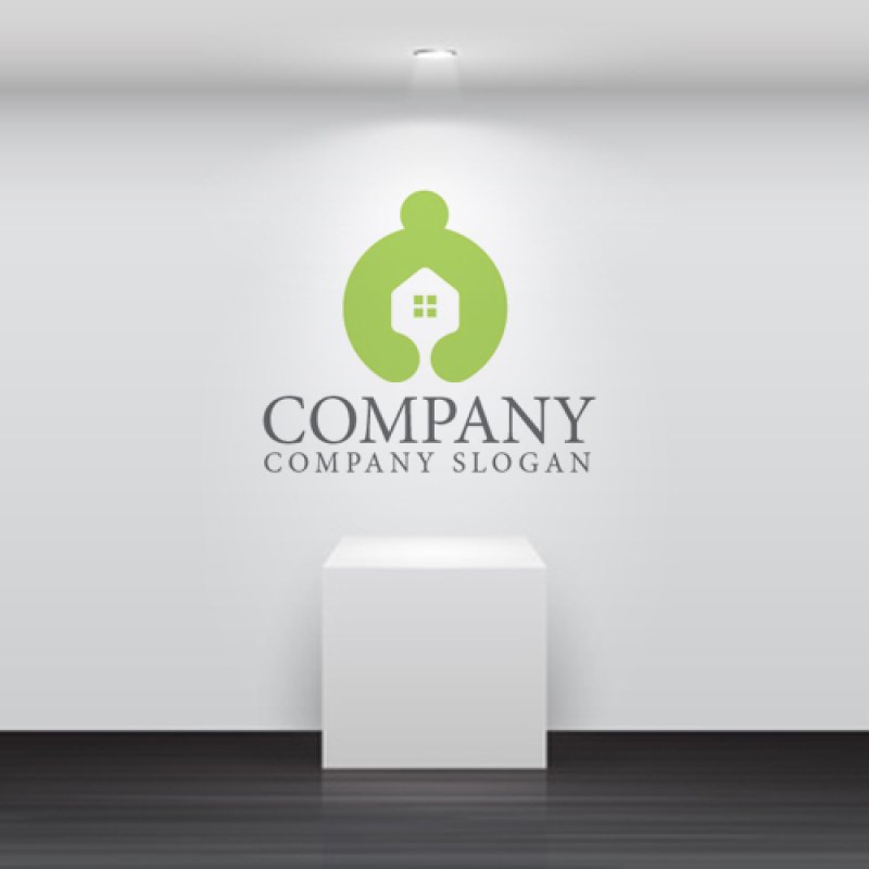 画像4: 家・人・輪・保護・ロゴ・マークデザイン814 (4)