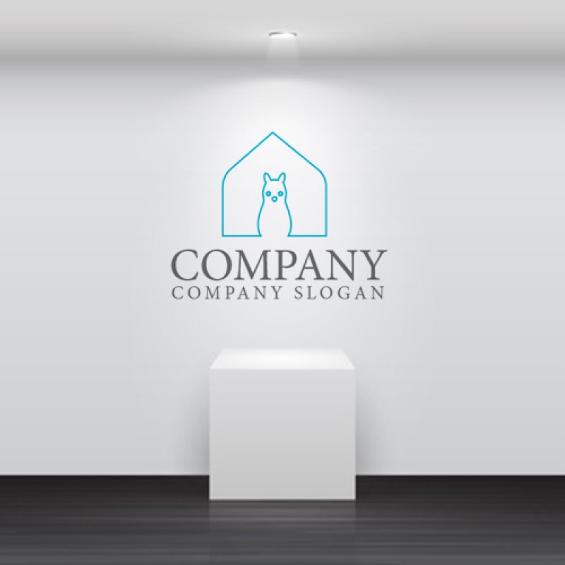 画像4: 家・リス・線・ロゴ・マークデザイン818 (4)