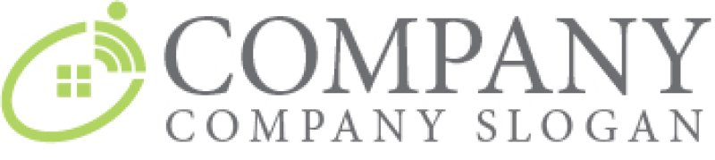 画像6: 家・人・通信・楕円・ロゴ・マークデザイン822 (6)