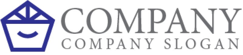 画像6: 五角形・家・笑顔・骨組み・ロゴ・マークデザイン832 (6)