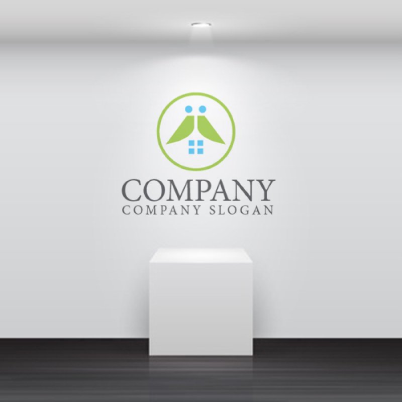 画像4: 家・輪・人・窓・ロゴ・マークデザイン841 (4)