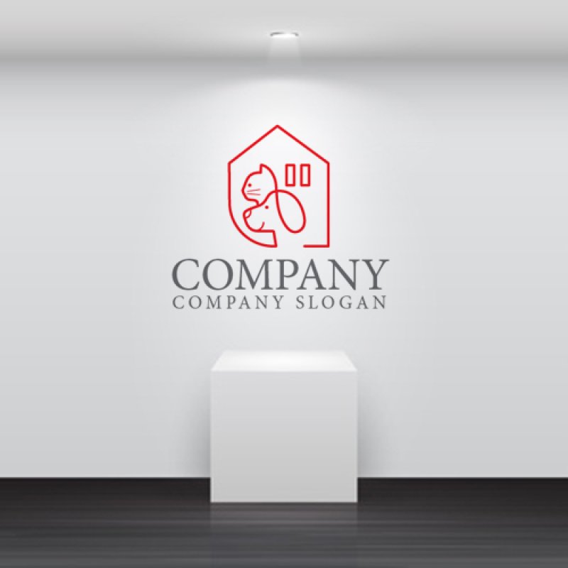 画像4: 犬・家・ねこ・ロゴ・マークデザイン847 (4)