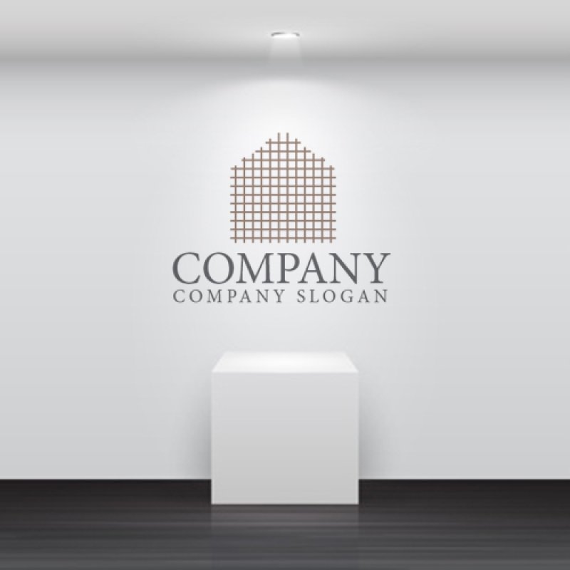 画像4: 家・網・アルファベット・ロゴ・マークデザイン850 (4)