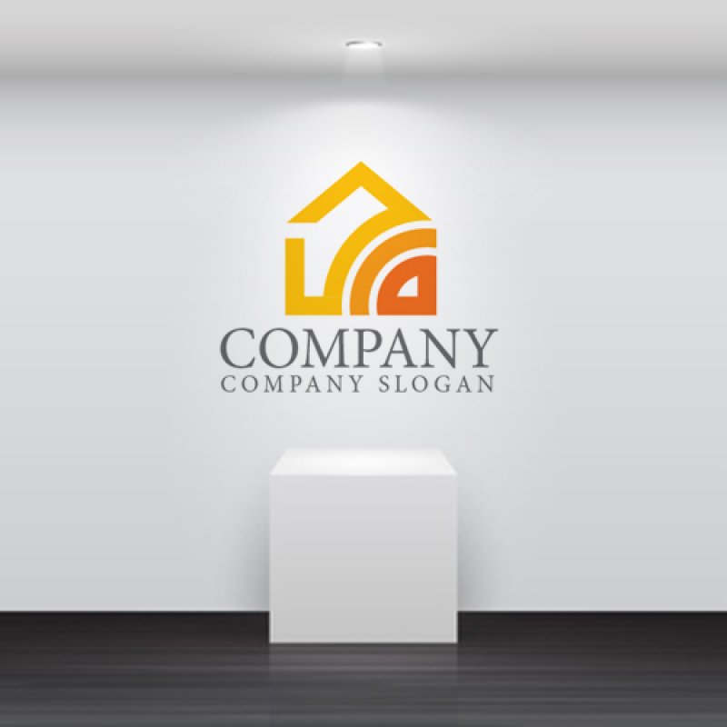 画像4: 家・太陽・L・ロゴ・マークデザイン854 (4)