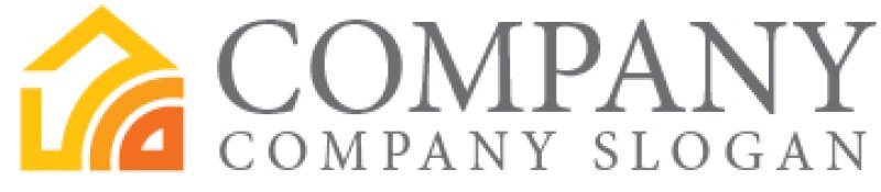 画像6: 家・太陽・L・ロゴ・マークデザイン854 (6)