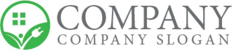 画像6: 家・輪・葉・コンセント・ロゴ・マークデザイン859 (6)