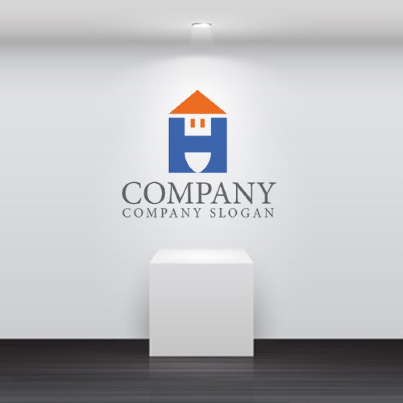 画像4: 家・H・アルファベット・ロゴ・マークデザイン862 (4)