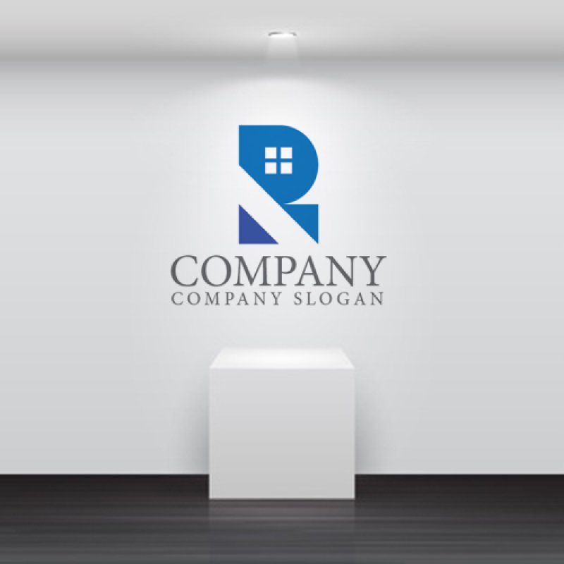 画像4: 家・R・窓・ロゴ・マークデザイン867 (4)