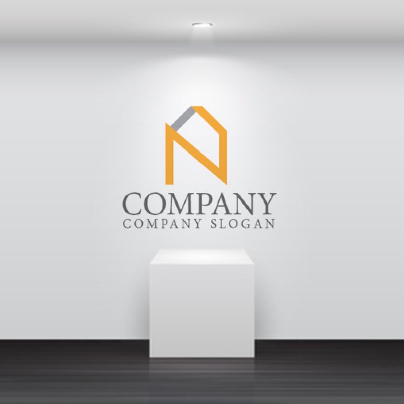 画像4: 家・N・アルファベット・ロゴ・マークデザイン869 (4)