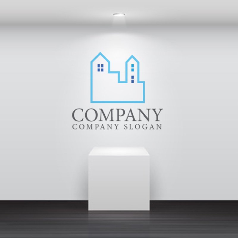 画像4: 家・アパート・街・ロゴ・マークデザイン887 (4)