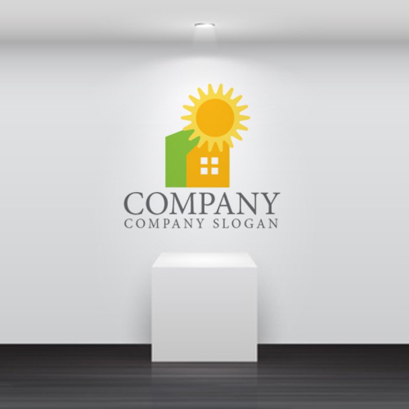 画像4: 家・太陽・ロゴ・マークデザイン903 (4)