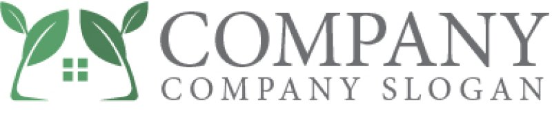 画像6: 家・葉・窓・ロゴ・マークデザイン906 (6)