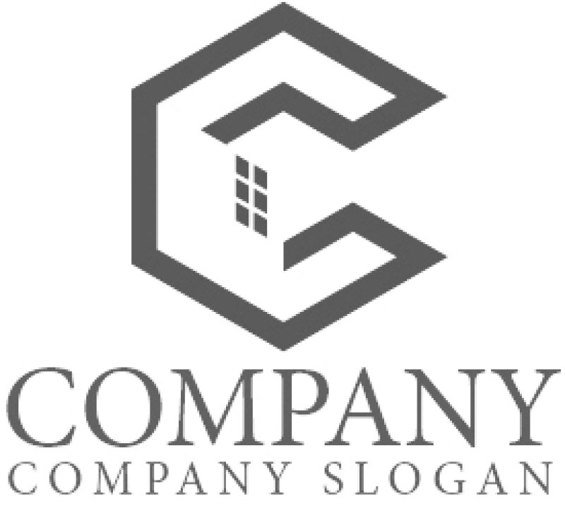 画像5: ビル・C・六角形・窓・ロゴ・マークデザイン907 (5)