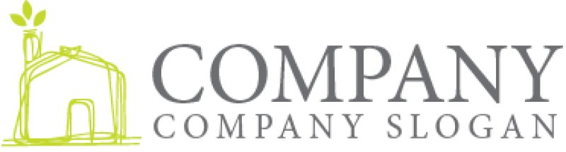 画像6: 家・葉・アルファベット・ロゴ・マークデザイン917 (6)