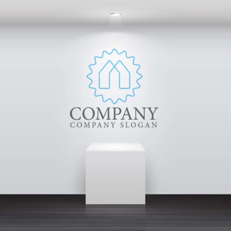 画像5: 太陽・家・重なり・輪・ロゴ・マークデザイン935 (5)