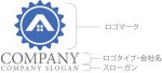 画像10: 家・太陽・輪・屋根・ロゴ・マークデザイン936 (10)