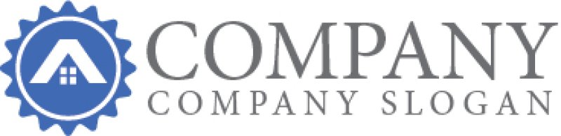 画像7: 家・太陽・輪・屋根・ロゴ・マークデザイン936 (7)