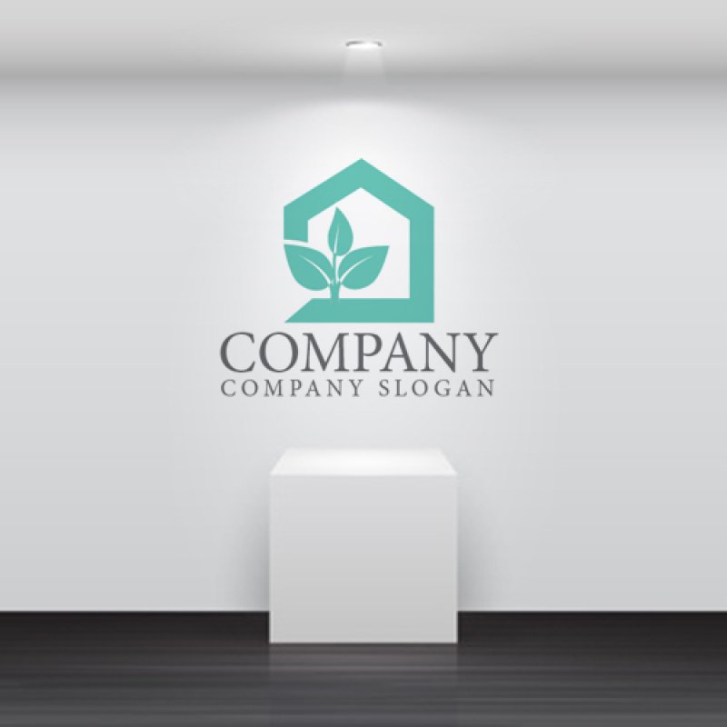 画像5: 家・葉・木・ロゴ・マークデザイン939 (5)