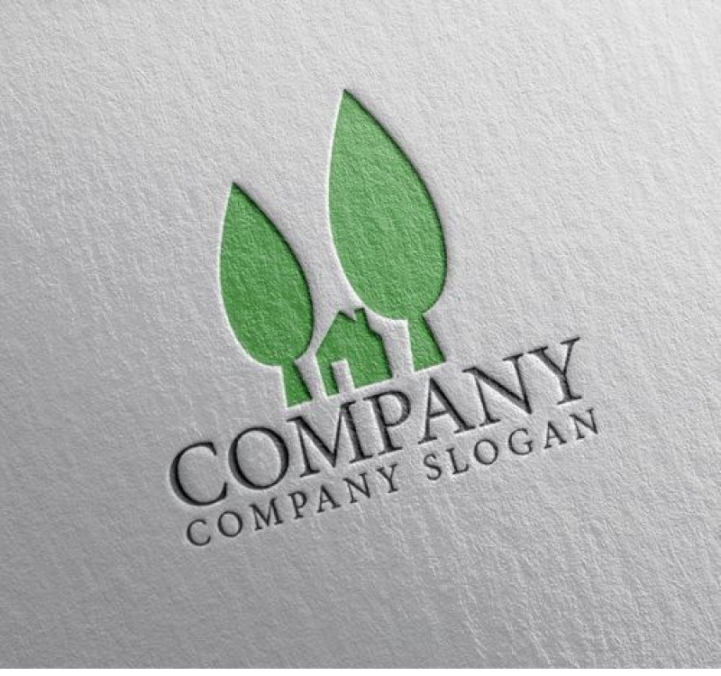 画像2: 家・木・ロゴ・マークデザイン942 (2)