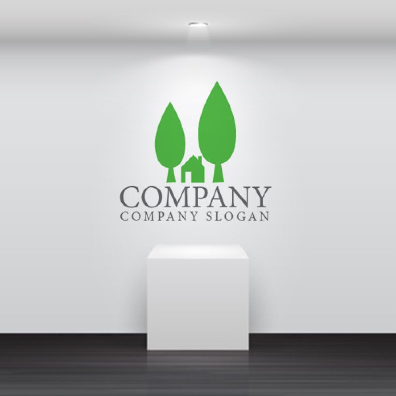 画像5: 家・木・ロゴ・マークデザイン942 (5)