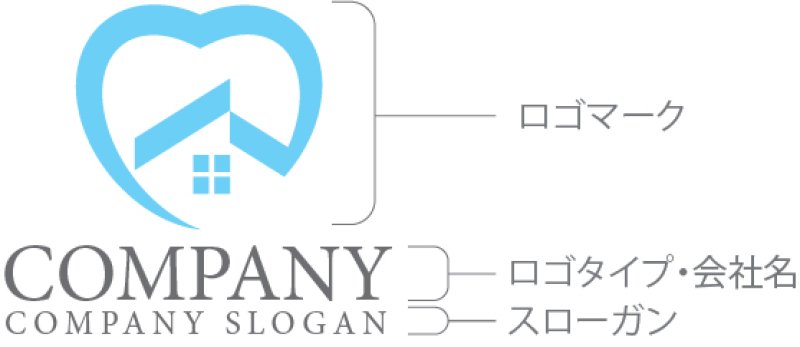 画像10: ハート・家・屋根・曲線・ロゴ・マークデザイン947 (10)