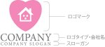画像10: 家・ハート・窓・ロゴ・マークデザイン949 (10)
