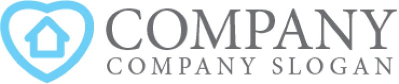 画像7: ハート・家・シンプル・ロゴ・マークデザイン950 (7)