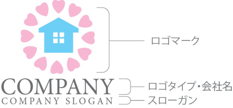 画像10: ハート・家・輪・ロゴ・マークデザイン952 (10)