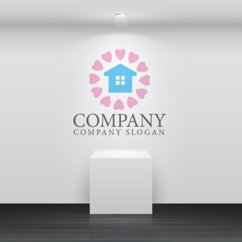 画像5: ハート・家・輪・ロゴ・マークデザイン952 (5)