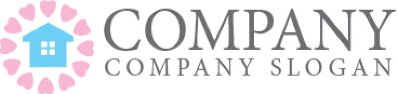 画像7: ハート・家・輪・ロゴ・マークデザイン952 (7)