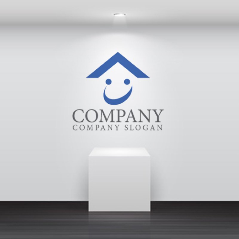 画像5: 家・人・笑顔・屋根・曲線・ロゴ・マークデザイン956 (5)