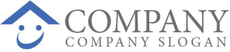 画像7: 家・人・笑顔・屋根・曲線・ロゴ・マークデザイン956 (7)