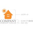 画像10: 太陽・家・笑顔・ロゴ・マークデザイン957