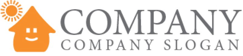 画像7: 太陽・家・笑顔・ロゴ・マークデザイン957 (7)