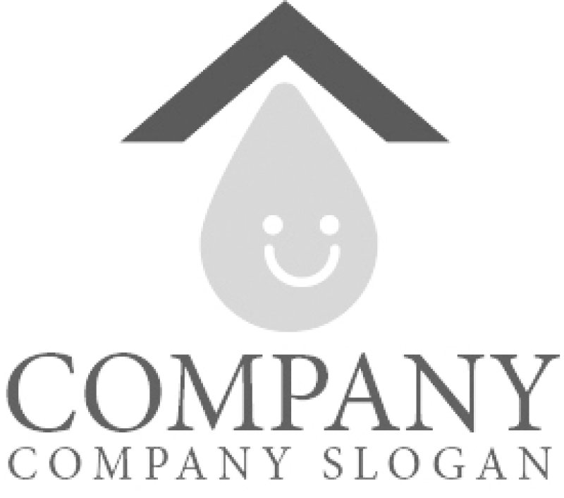 画像6: 屋根・家・笑顔・水滴・水・ロゴ・マークデザイン962 (6)