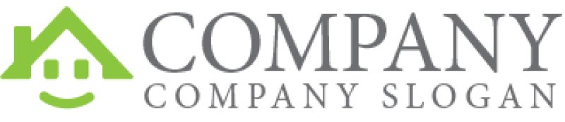 画像7: 家・顔・屋根・煙突・ロゴ・マークデザイン963 (7)