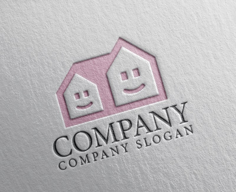 画像2: 家・顔・親子・ロゴ・マークデザイン966 (2)