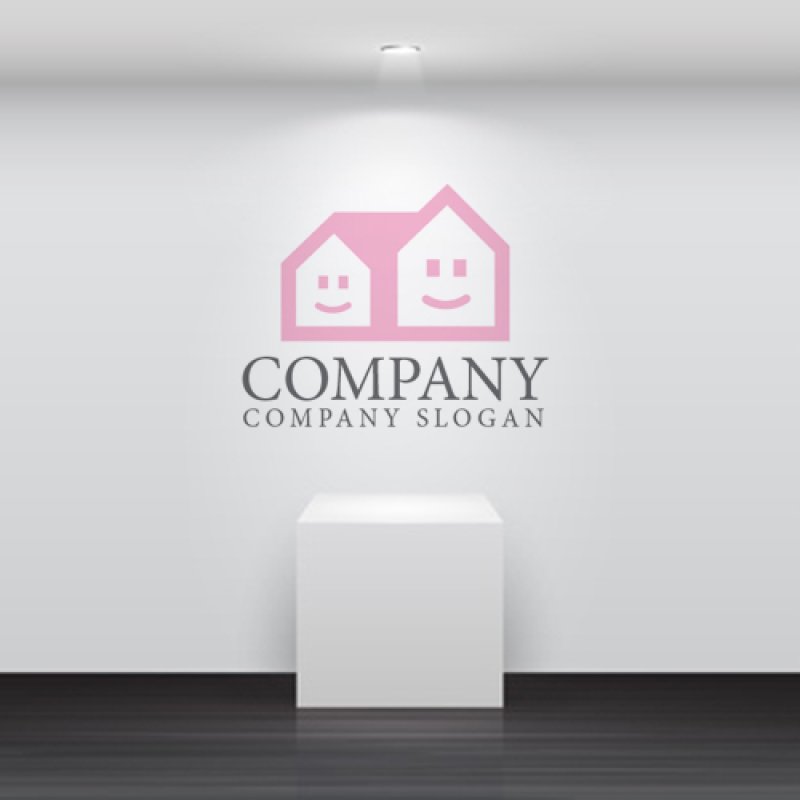 画像5: 家・顔・親子・ロゴ・マークデザイン966 (5)