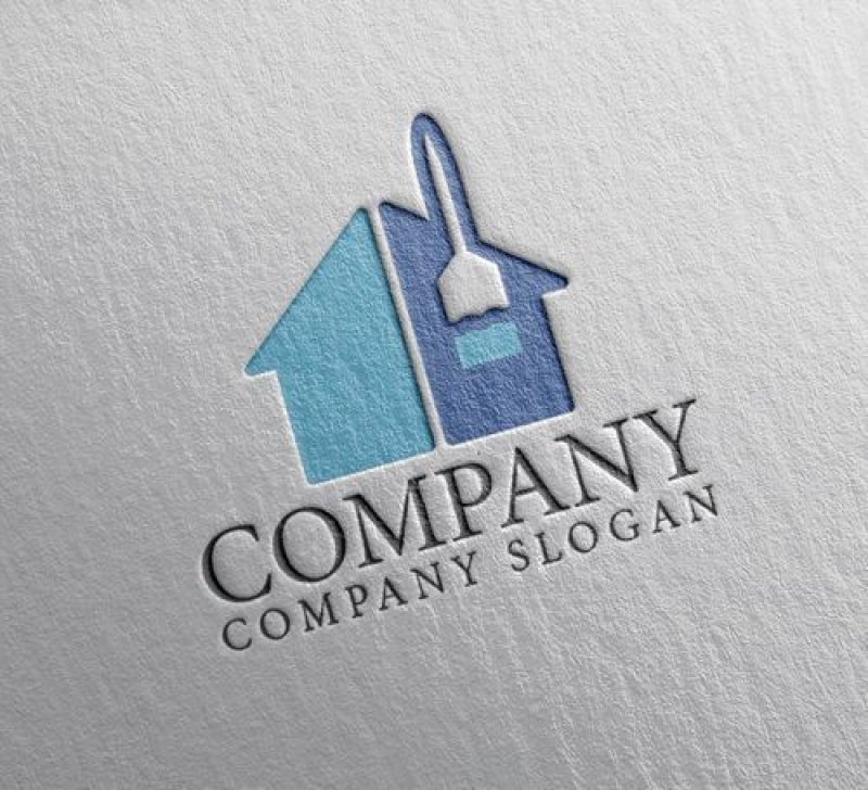 画像2: 家・ハケ・塗装・ロゴ・マークデザイン973 (2)