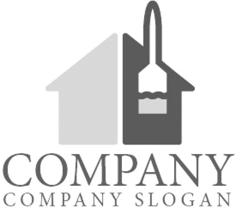 画像6: 家・ハケ・塗装・ロゴ・マークデザイン973 (6)