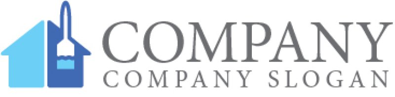 画像7: 家・ハケ・塗装・ロゴ・マークデザイン973 (7)