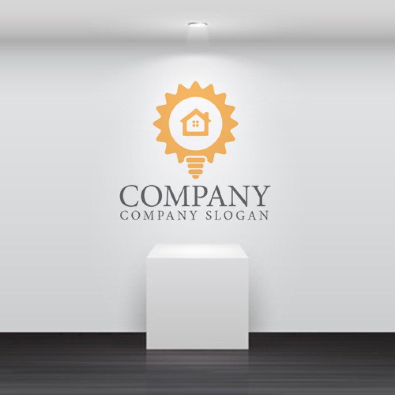 画像5: 電球・家・明かり・電気・太陽・ロゴ・マークデザイン978 (5)